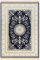 Nouristan Naveh Orient Teppich – Wohnzimmerteppich Orientalisch Kurzflor mit Fransen Vintage Orientalischer Samt-Teppich für Esszimmer, Wohnzimmer, Schlafzimmer – Dunkelblau, 95x140cm