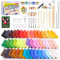 Pate Polymère - 46 Couleurs 1.5KG Four Cuisson, Sûr et Non Toxique, Dureté moyenne DIY Craft Kit avec 5 outils de modélisation et accessoires, Cadeau enfant pour garçons et filles