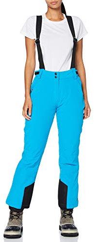 Killtec Damen Funktionshose Mit Abnehmbaren Trägern, Kantenschutz Und Schneefang Erielle, dunkelaqua, 42, 30809-000