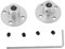 Flanschkupplung, 2 Stk. M3 Metallflanschwellenkupplung, mm AD 10 mm Motorstecker für starre Flanschführungswellenkupplung, DIY-Modellzubehör