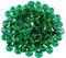 Galashield Lot de 100 billes de verre plates vertes pour vases, pierres précieuses, perles de verre, galets de remplissage (0,5 kg, environ 1,0 kg)
