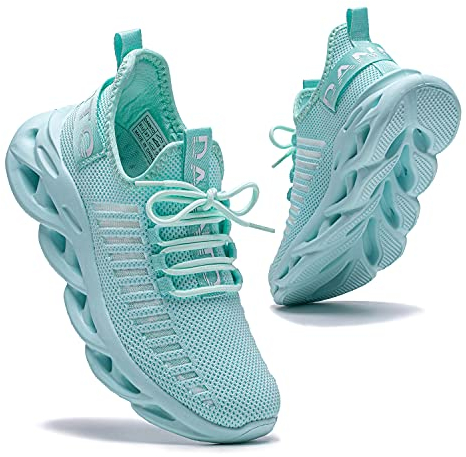 DANNTO Laufschuhe Herren Turnschuhe Damen Sneaker Leichte Atmungsaktiv rutschfeste Sportschuhe Gym Fitness Outdoor Schuhe Fashion Straßenlaufschuhe Blau 37