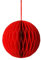 Talking Tables Große rote Wabendekoration für Party, Weihnachten, chinesisches Neujahr | Hängedekor mit Glitzerkanten | Einfache Montage für besondere Anlässe