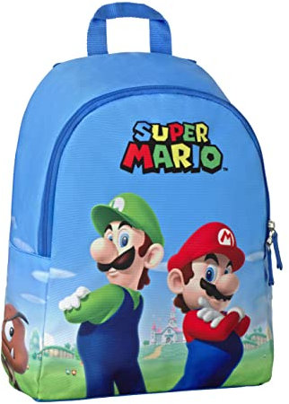 Franco Cosimo Panini Unisex Kinder-Rucksack, blau, Einheitsgröße, Casual