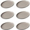 Ritzenhoff & Breker Piatti da colazione Jasper, set da 6 pezzi, grigio, ø 19 cm, piatti da dessert in gres, glassa opaca e soft touch