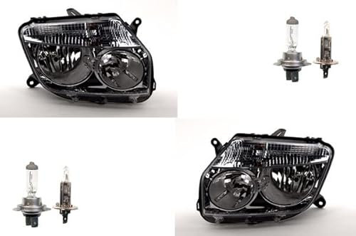 Johns, passend für Dacia Duster Scheinwerfer 04/10-12/13 mit H7/H1 Set links & rechts