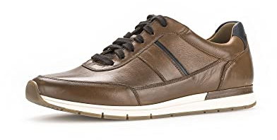Pius Gabor Herren Schnürschuhe, Männer Halbschuhe,Wechselfußbett,Superflex Sohle,Strassenschuhe,Sportschuhe,Turnschuhe,Cognac,46 EU / 11 UK
