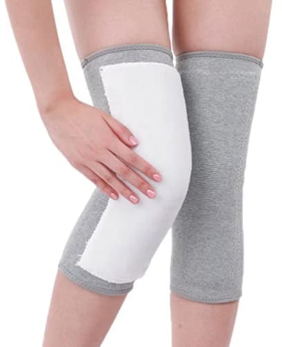 ericotry 1 Pair Men Women Fleece Knit Knee Warmer Leg Warmers Winter Thermal Leg Sleeves Knee Brace Fleece Lined Knee Pads Warm Knee Wrap Support Protector for Dance Runing Yoga (XL)