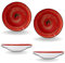 Wilmax | SPIRAL tiefe Teller - 2 Stück | Elegant | Modern | Langlebig | Sicher | Glasiertes Porzellan | Kratzfest | Spülmaschinengeeignet | Für Suppen | Für Salate | Durchmesser: 25,5 cm