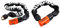 Kryptonite Unisex's Evolution Chain Lock, Black/Orange, 10mm x 90cm & Unisex's Evolution Chain Lock, Black/Orange, 10mm x 55cm