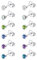 JeweBella 6Pairs G23 Titan Ohrstecker für Damen Herren Mädchen Hypoallergen Kleine Titan Ohrringe Set Zirkonia Medizinische Ohrstecker Chirurgenstahl Gesundheitsstecker Ohrringe 4/6MM