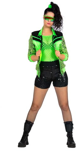 WILBERS & WILBERS 4098 - 80er / 90er Jahre Partyjacke für Damen, Trainingsjacke für Karneval