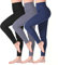 SINOPHANT Leggings Damen High Waist - Blickdicht Leggins mit Bauchkontrolle für Sport Yoga Gym(3 Schwarz/Schwarzblau/Grau,XXL)