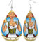 Leder Modische Wassertropfen Ohrringe Bayerische Frau Wurst Bier Frauen Anhänger Ohrringe Mädchen Teardrop Ohrringe Schmuck Geschenke Für Geburtstage Hochzeit Party, Einheitsgröße, Leder
