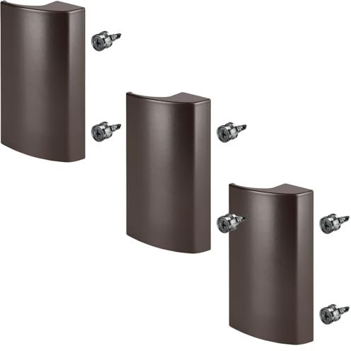 SOTECH 3 x maniglia 85 x 40 x 20 mm per porta da balcone SEJA II alluminio | marrone per da esterno BA 48 mm