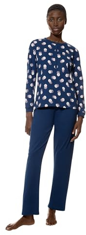 Serie Scribbled Dots Damen Schlafanzüge Deep Marine M(40)