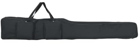 vidaXL Angelrutentasche Schwarz 160 cm Oxford-Gewebe