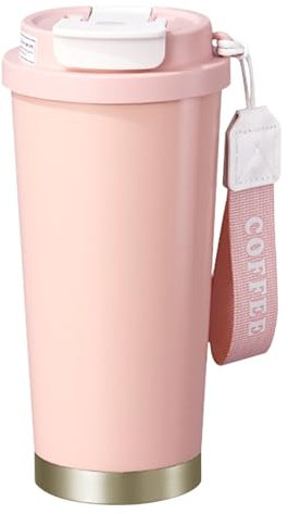 EACHPT Coffee Cup Travel Mug,Travel Mug 530ml Insulated Mug with Ceramic Liner,Portable, Leak-Proof Long-Lasting Heat Retention Reusable Coffee Cups for Hot&Cold Drinks/Tea