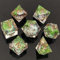 ORUZA 7 Stück Polyedrische DND Würfel Set Liquid D&D Core Würfel D4 D6 D8 D10 D12 D20 D% Treibsand Spielwürfel für Dungeons and Dragons RPG MTG Pathfinder Rollenspiele Spielwürfel