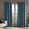 Deconovo Samt Gardinen Wohnzimmer 100% Blickdicht Vorhäng mit Ösen Samtvorhänge für Schlafzimmer Samtvorhang Vorhang Kälteschutz Dicke Velvet Curtains, 290x140cm(HöhexBreite), Hellblau, 2er Set