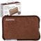 Buystarget Rechargeable Hot Water Bottle Super Soft Teddy Fabric Electric Bed Hand Warmer Massaging Therapy Heat Pad Cozy Overheat Protection Low Cost Energy Efficient Detachable Connector (Brown)