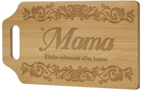 Planche à découper en bambou gravée - Cadeau spécial pour maman, meilleure maman, cadeau d'anniversaire pour maman, cadeau pour mère