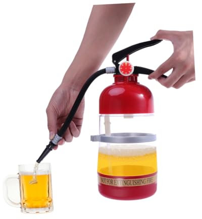 Alipis Fire Extinguisher Beverage Drink Dispenser for Beer Wine Cocktail Shaker Pump for Party Fountains and Home Bar Use