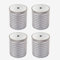 KOVNISE Lot de 4 Rehausseurs de Lit Robustes Gris pour Canapé Lit Chaise Réfrigérateur Machine à Laver Jusqu'à 500 kg (43-75 mm)