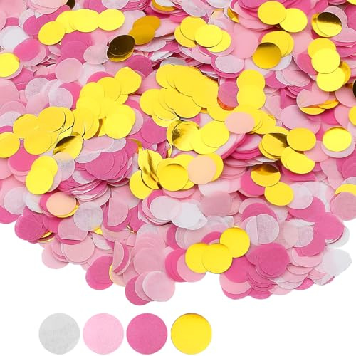 jwtyu Konfetti Bunt 6000 Stück Mehrfarbig Runde Geburtstag Confetti 50g Für Weihnachten Hochzeit Valentinstag Taufe Party Luftballons Geschenkbox Streudeko