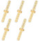 Schlauchverbinder 4mm Messing Set - Schlauchverbinder mit Widerhaken, Schlauchverbindung für Schlauch Silikonschlauch 4mm, Robustes Schlauch Gerade Verbindungsstück für Luft, Wasser, Gas, Öl (5 Stk)