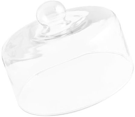 COLLBATH Glasglocke Kuchen aus Glas, Rechteckig, Transparent, für Speisen | Kleiner Käseglocke, Klare Haube für Cafés und Restaurants, Schützt vor Staub