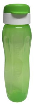 Tupperware to Go Eco 750ml Eco Easy Flip Top Trinkflasche EcoEasy Aqua Slim Aquaslim XL NEU (grün weiß 750ml)