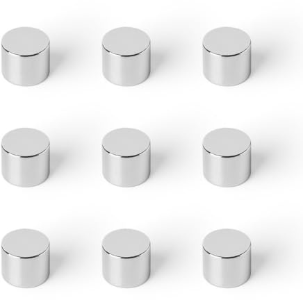 Strong Magnets Neodym Magnet - Rund 10 x 8 mm - 20 Stück - Extra stark, hält bis 3,7 KG - Für Magnettafel, Kühlschrank, Whiteboard, Pinnwand, Büro