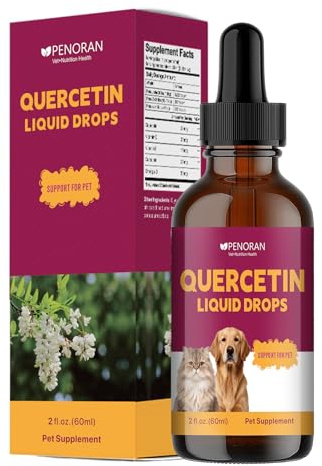 Quercetin For Dogs and Cats, Antihistamine Support, Relief Seasonal Allergy | Accelerates skin healing and repair after scratching, Relief Atopic Dermatitis, Itchy Skin, Sneezing, Boost Immune System