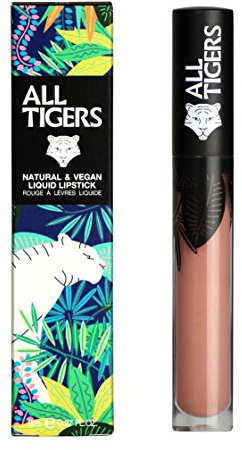 Liquid Lipstick - Matt, Vegan & Natürlich - Langer Halt - Farbe: Beige Trust My Instinct 681 - Lippenstift ohne Bestandteile auf Erdölbasis - Bio-Inhaltsstoffe - ALL TIGERS