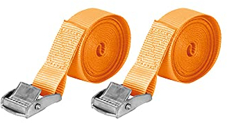 Jeu de Sangles à cliquet Carpoint 2 x 2,5 m, Orange