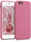 kwmobile Hülle kompatibel mit Apple iPhone 6 / 6S Hülle - Silikon Handy Case - Handyhülle weiche Oberfläche - kabelloses Laden - Dark Rose