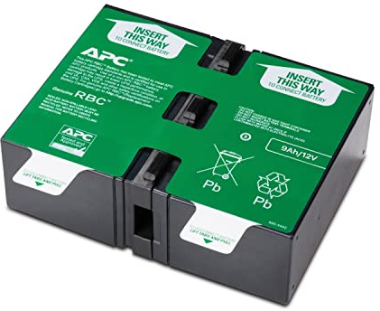 APC Replacement Battery Cartridge #165 USV-Akku 1 x Batterie Bleisäure 177 Wh Schwarz für Back-UPS Pro BR1300MI