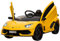 HOMCOM Lamborghini Aventador Licensed 12V Kids Electric Ride On Car Racing Car Toy with Parental Remote Control Battery-powered 2 Motors Music Lights for 3-8 Years Old Yellow