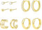 ALEXCRAFT 6 Paar Gold Creolen Ohrstecker Ohrringe Damen, 14K Vergoldete 925 Silber Knorpel Creolen Ohrringe Set mit Zirkonia Klein Huggies Schlafen Creolen Ohrstecker für Damen