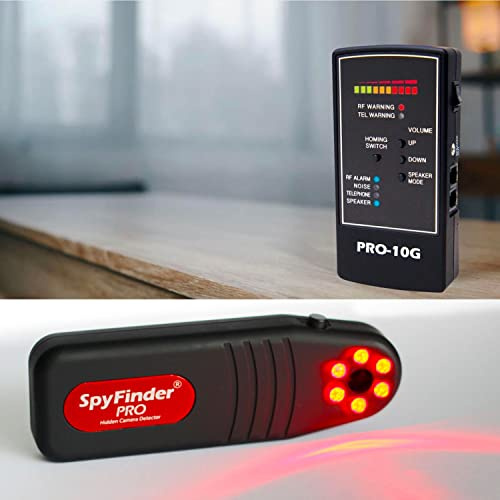 SpyFinder ProMax Hidden Devices Detector Bundle - Video Surveillance Bug Sweeper Detector - Bug Detector Finds Wireless Hidden Camera Detectors, Hidden GPS Detector, Anti Spy Device - (Combo Set)