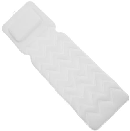 TOPBATHY Cuscino Da Bagno Antiscivolo Con Ventose Materassino Ergonomico Per Relax Vasca Supporto Per Testa e Collo Adatto Famiglie Hotel e Centri Benessere