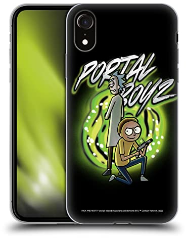 Head Case Designs Officially Licensed Rick And Morty Portal Boyz Season 5 Graphics Soft Gel Case Compatible With Apple iPhone XR