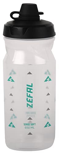 Zefal Sense Soft 65 No-Mud Water Bottle, Translucent, 650ml