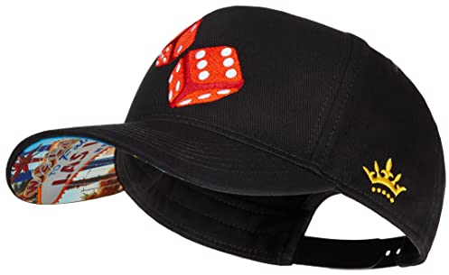 Cadency® Baseball Cap Las Vegas Craps, Damen und Herren, Schwarz, Unisex, Größenverstellbar