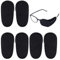 6pcs Augenklappen für Brillen, Wiederverwendbar Augenklappe zum Abdecken des Linken Rechten Auges für Kinder und Erwachsene Faules Auge Amblyopie Strabismus (Schwarz, Große Größe)