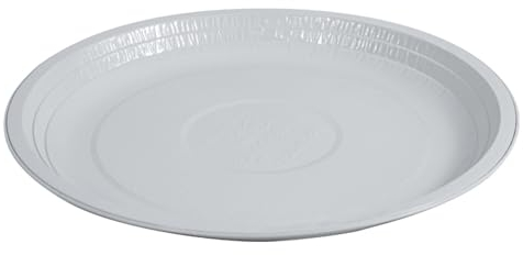 SOLEPLASTIC Piatti Alluminio Usa E Getta Piani 25 Pz Diametro 22 Cm Piatti Monouso Riciclabili Piatti Fondi Alluminio (6)