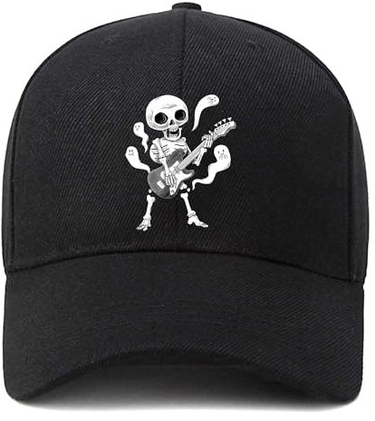 Baseballkappe, verstellbar, unstrukturierte Baumwollmütze, Totenkopf-Geist, Einheitsgr��e