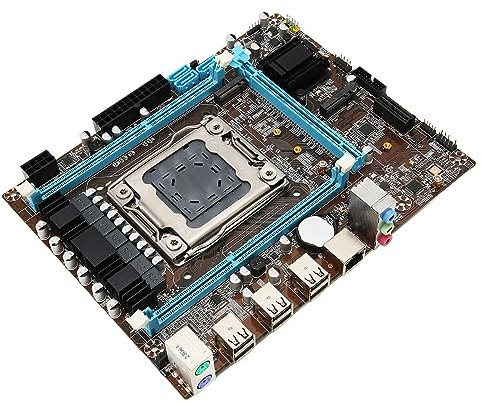 Septpenta X79 LGA2011 Motherboard, V1 V2 Pcie 3.0 NVMe SATa M.2 1000Mbps Lan Micro ATX Motherboard, Dual Channel DDR3, NVME/SATa M.2 SSD
