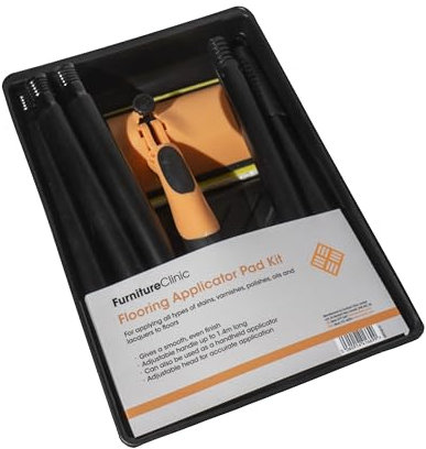 Flooring Applicator Pad Kit - for Applying all Types of Stains, Varnishes, Polishes, Oils, and Lacquers to Wooden Floors